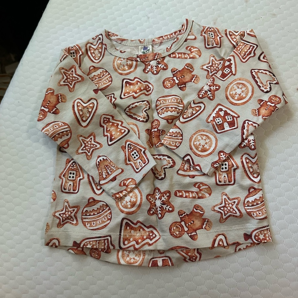Larkspur long sleeve gingerbread shirt NWOT